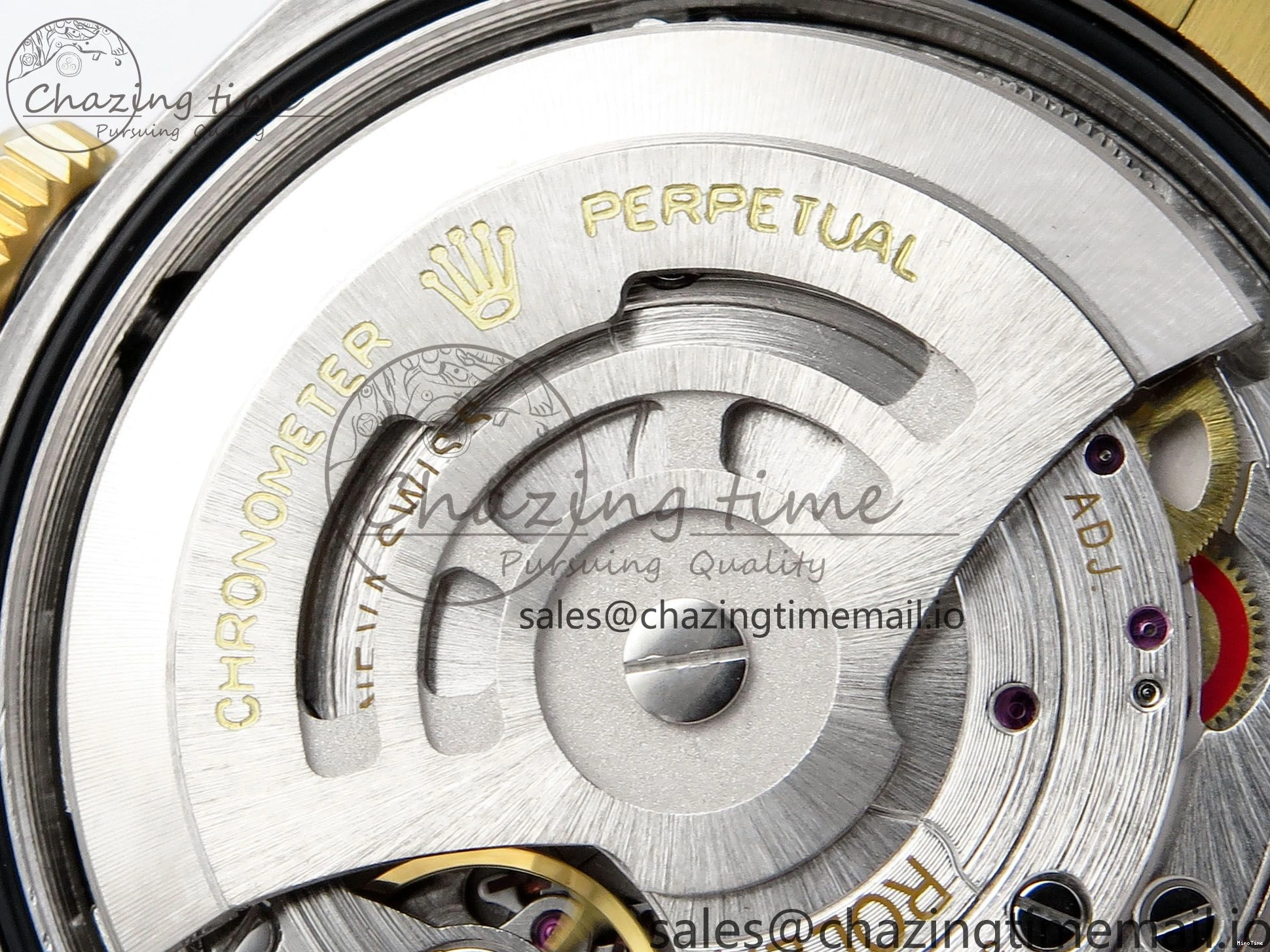 MiroTime 0109 Stretchable DateJust 36 126283RBR EWEF Best Edition Black Diamonds Dial on SS YG Jubilee Bracelet A 634